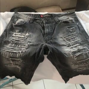 34” Southpole Mens Jean Black Short